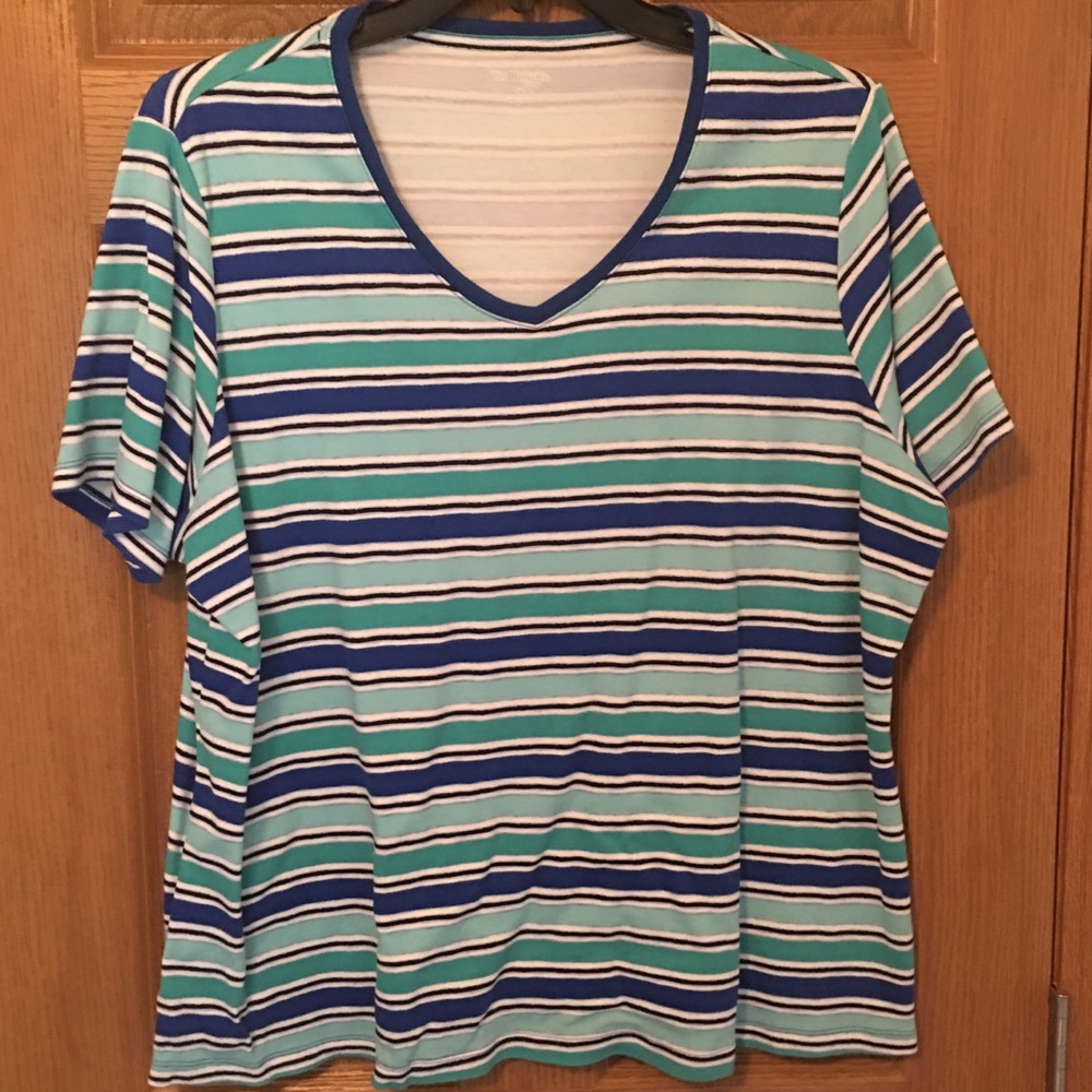 Plus-size Kim Rogers V-neck T-shirt